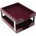 Dacasso Letter Trays, Silver Posts, 13-1/2inx10-1/2inx7-1/4in, BY DACA5222